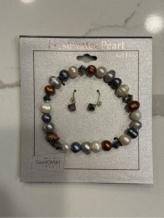 Kohl's Jewelry - Freshwater Pearl Multicolor Necklace & Earrings Set - Made with